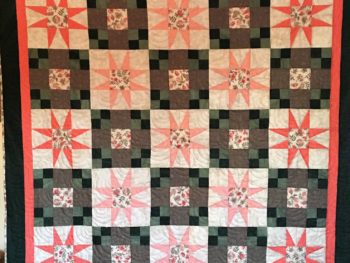 Quilt donated by the Cornish Quilters for the quilt raffle to benefit Hand to Heart